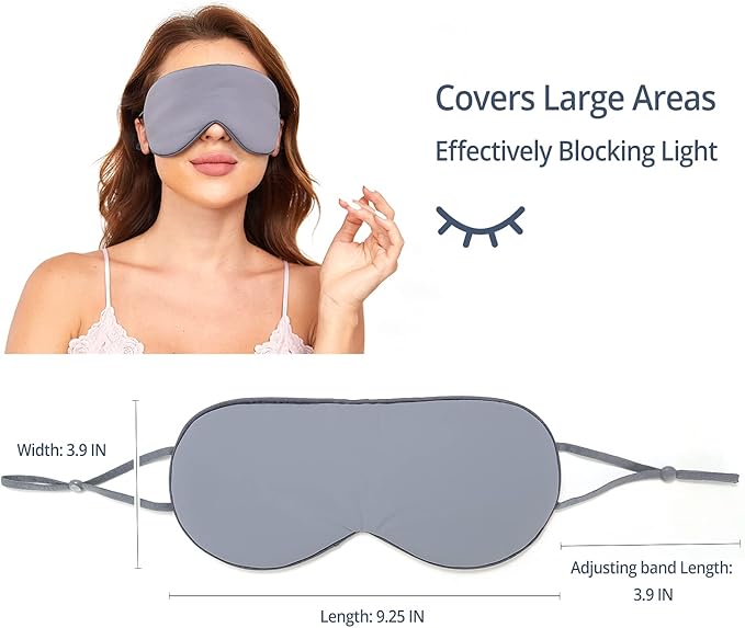 Sleeping Mask 2 Pack, Cool Double-Sided Use of Sleep Mask, Super Soft Blindfold - Image 3
