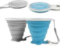 JBER Silicone Collapsible Travel Cup, Silicone Folding Camping Cup by JBER