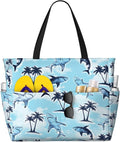 Beach Bag for Women Beach Tote Bag Waterproof Sandproof Large Bags by NLZI