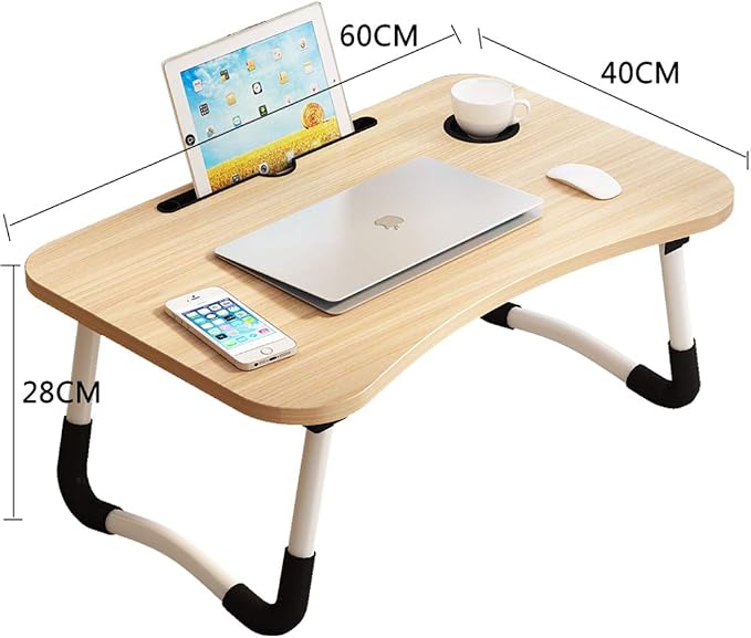 Lap Desk with Storage Drawer, Holders - Image 3