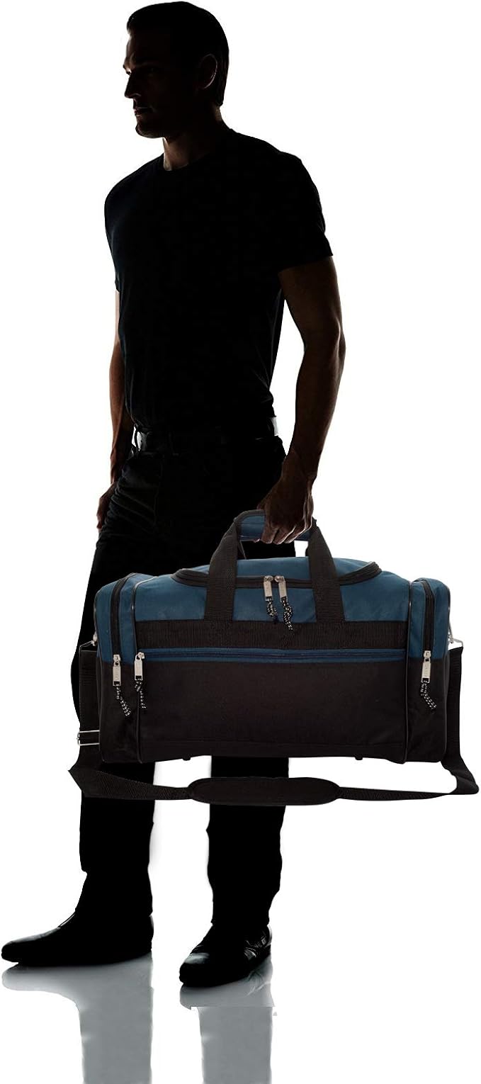 DALIX 17" Blank Duffle Bag Duffel Bag Travel Size Sports Durable Gym Bag - Image 7