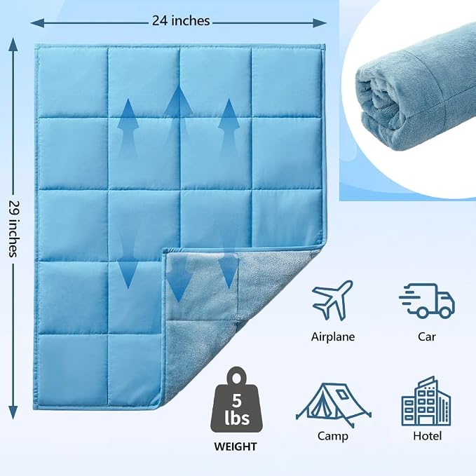 L'AGRATY Weighted Lap Pad 7lb: Small Weighted Blanket - Image 6