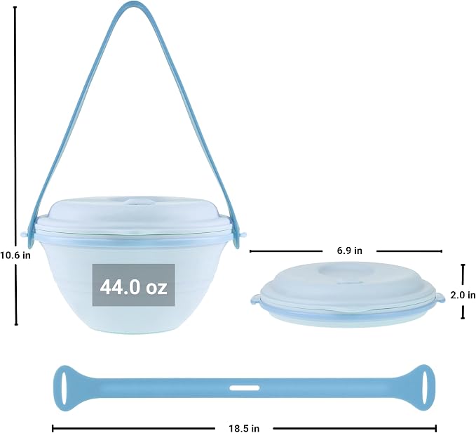 kūpaa Bowl & Carrier Duet – Microwave Safe Silicone Lunch Box - Image 5