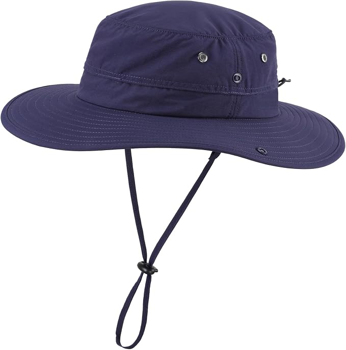 Home Prefer UPF50+ Mens Sun Hat Wide Brim Fishing Hat Sun Protection Beach by HomePreferHatsCaps