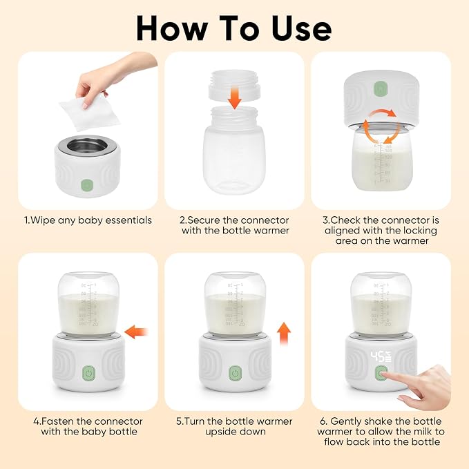 Baby Bottle Warmer, Maypott Portable 3 Minutes Fast Milk Warmer - Image 8