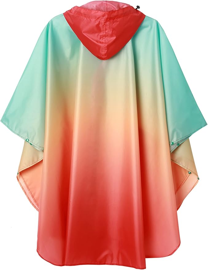 SaphiRose Rain Poncho Jacket Coat Hooded - Image 2