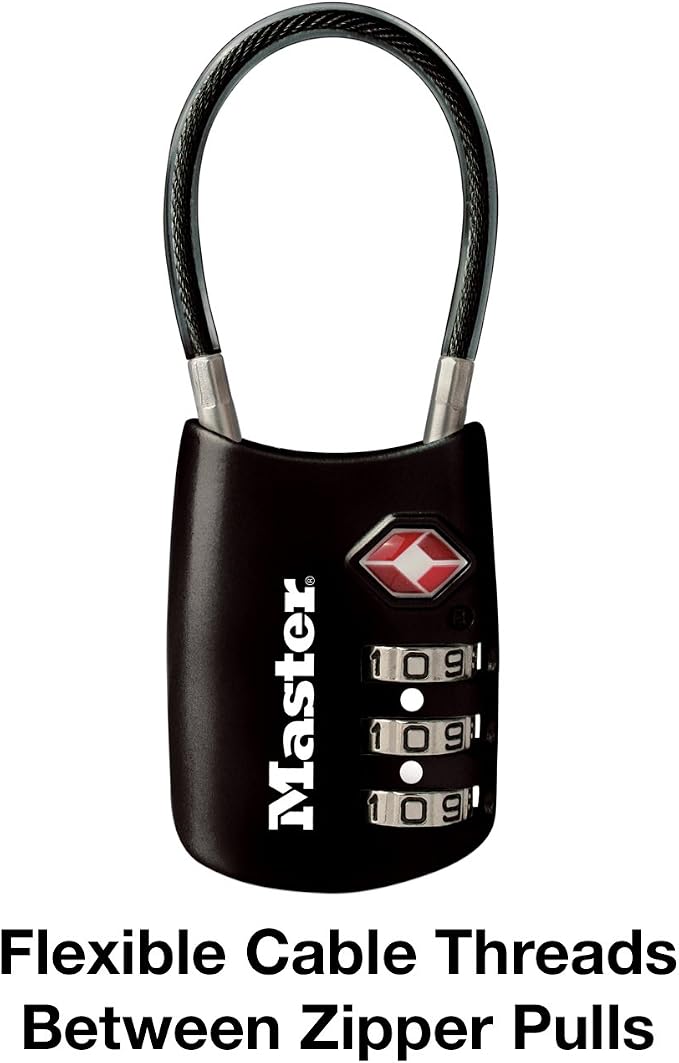 Master Lock 4688D Accepted Set Your Own Combination TSA Approved Luggage Lock - Image 5
