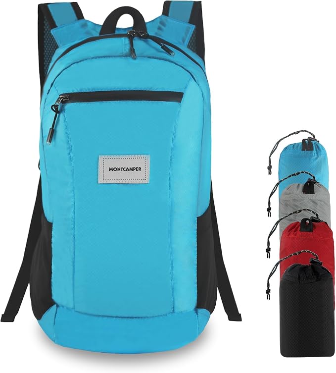 Hiking Daypack - Lightweight & Water-Resistant Portable Backpack by MONTCAMPER