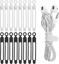 Nearockle 16Pcs 4.2" Silicone Cable Ties Cord Organizer by ELECTRONICSORGANIZATION