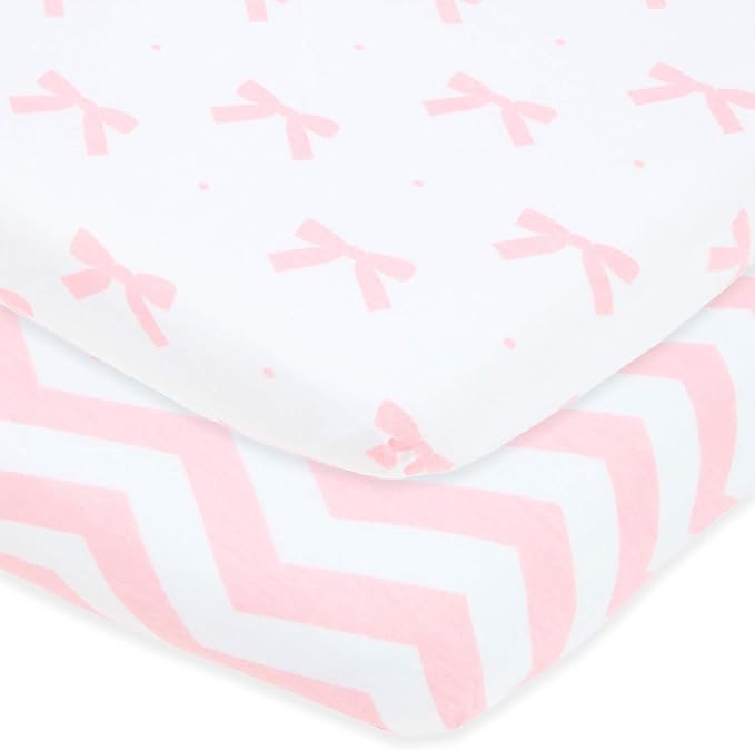 Travel Crib Fitted Sheets Compatible by JoeyJoan