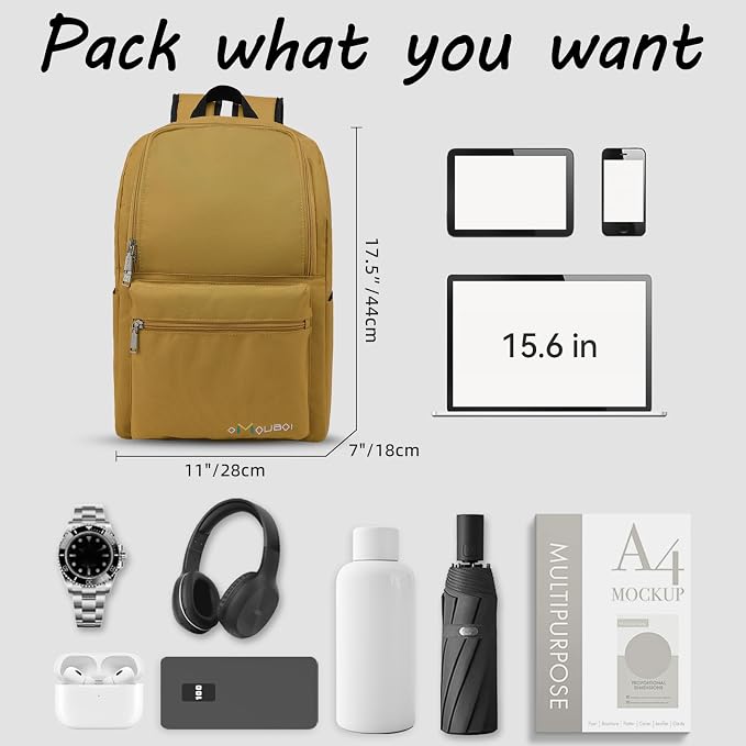 OMOUBOI Casual Daypacks Superbreak Backpack 14 inch Laptop Backpack - Image 3