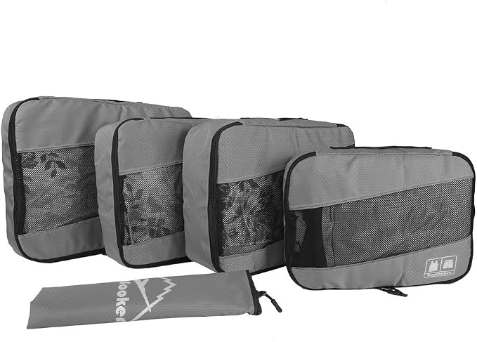 5 Set Packing Cubes for Travel Large Suitcase Luggage Organizer Bags Travel - Image 2