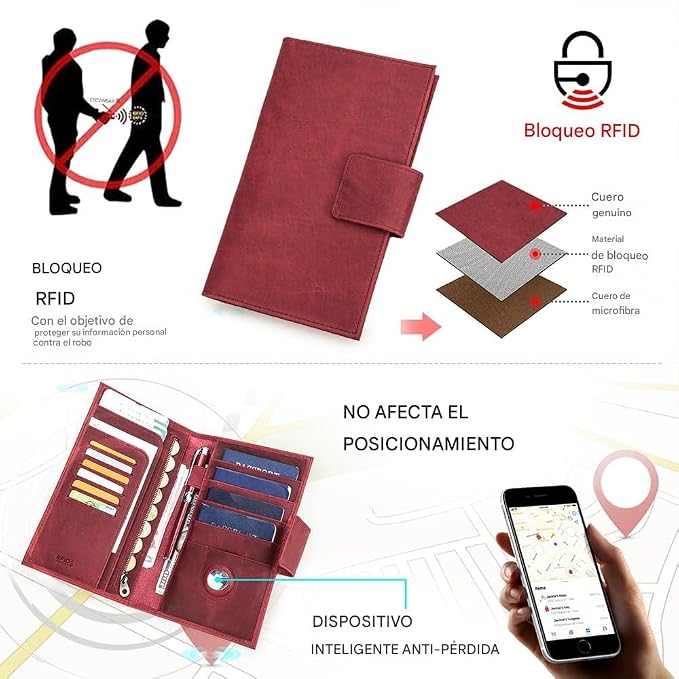 CONTACTS Full Grain Leather Family Passport Holder - Image 3