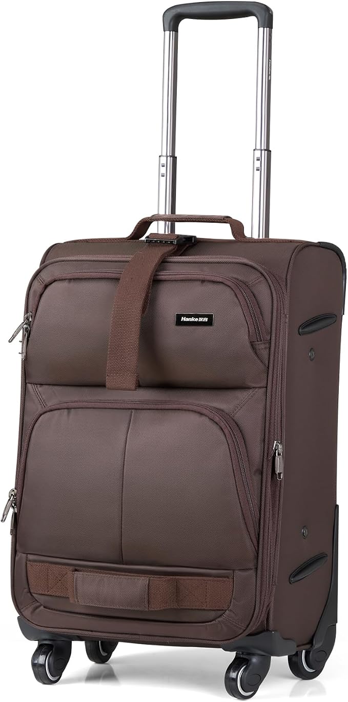 Hanke 20 Inch Softside Expandable Carry On Luggage by Hanke