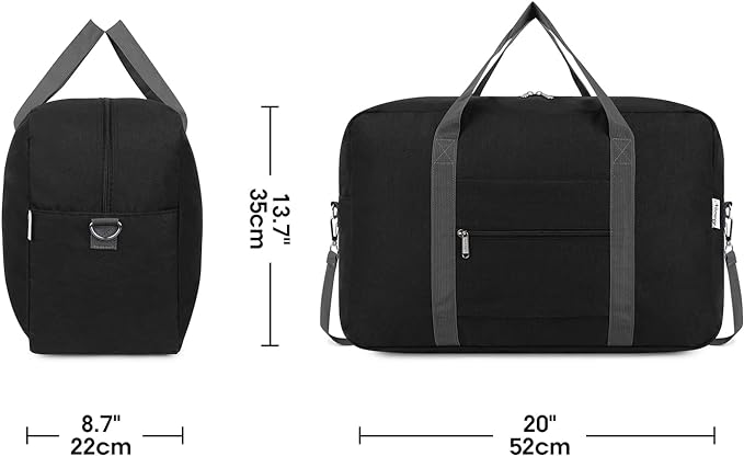 Narwey Carry on Luggage 22x14x9 Airline Approved Foldable Duffle Bag - Image 4