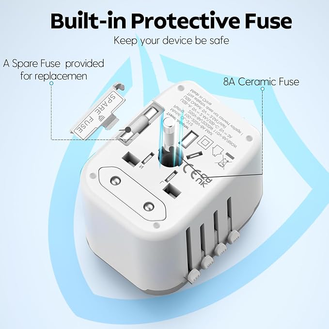 JMFONE International Power Plug Adapter, Universal Travel Adapter - Image 6