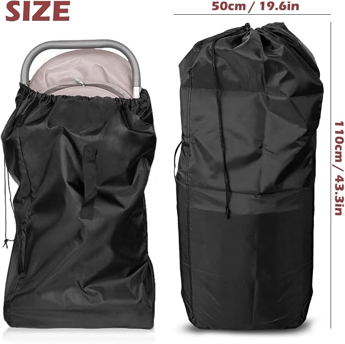 DOERDO Stroller Transport Bags, Large Foldable Carrying Storage Bag - Image 2