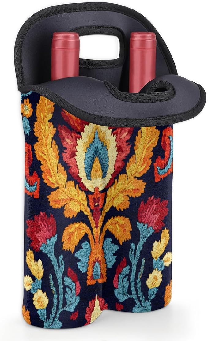 Neoprene Wine Tote, Bottle Carrier Gag Insulating Neoprene Thicker, Insulated - Image 4