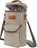 Tirrinia 2 Bottle Wine Gift Tote Carrier by Tirrinia