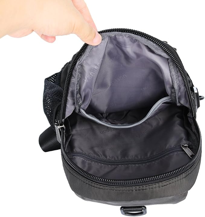 Sling Bag Chest Shoulder Backpack Crossbody Multipurpose Daypack - Image 9
