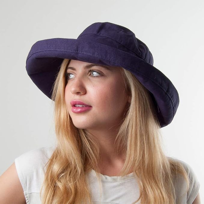 Scala Women's Cotton Hat with Inner Drawstring and Upf 50+ Rating - Image 3
