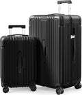 Krute Luggage Sets 2 Pieces PC+ABS Hardshell Suitcase by Krute