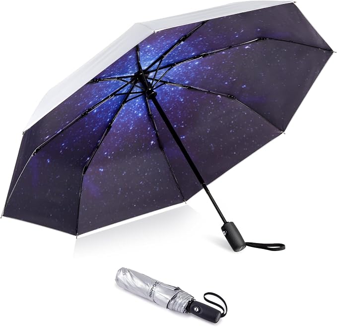 G4Free UPF 50+ UV Protection Large Travel Umbrella 42/46 Inch Auto Open Close by G4Free