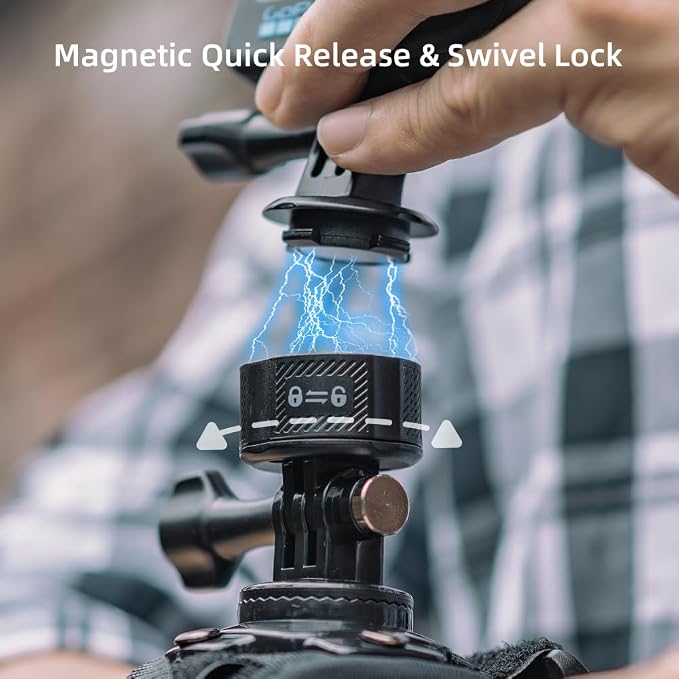 SUREWO Wrist Strap Mount with Quick Release Adapter Compatible with GoPro Hero - Image 2