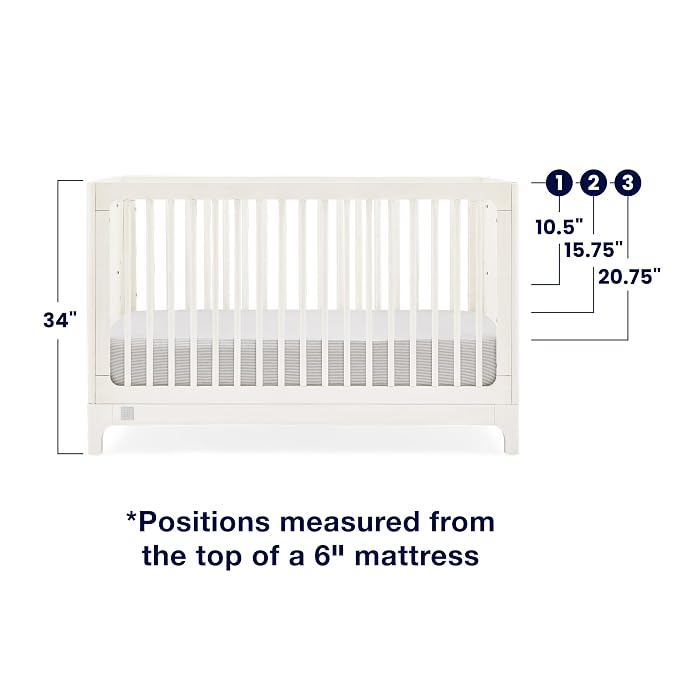 Delta Children babyGap Wren 4-in-1 Convertible Crib Greenguard Gold Certified - Image 6
