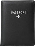 BAKUN Travel Wallet & Family Leather Passport Holder Cover RFID Blocking Travel by BAKUN
