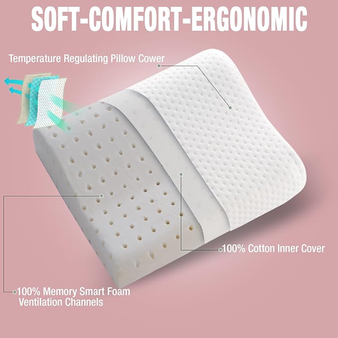 Travel & Camping Comfortable Memory Foam Pillow – Easy to Carry Portable Bag – - Image 6