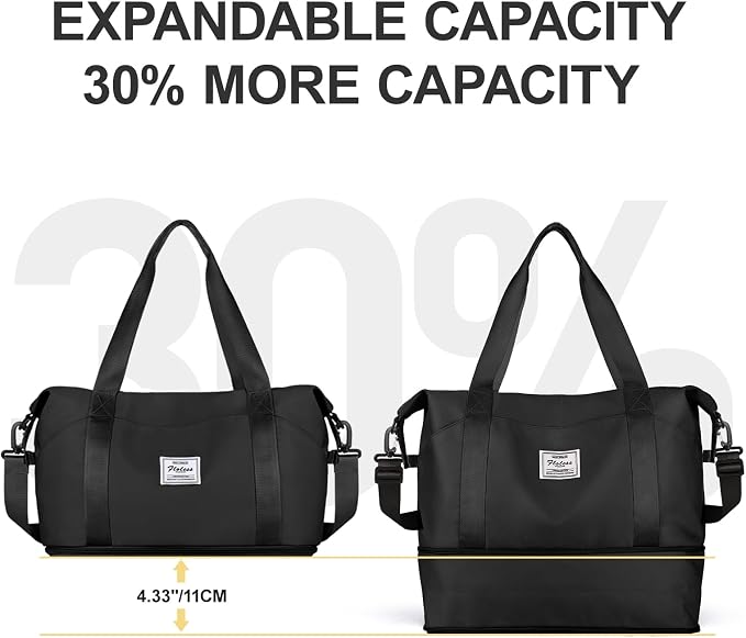 Travel Duffel Bag, Sports Tote Gym Bag, Shoulder Weekender Overnight Bag - Image 5