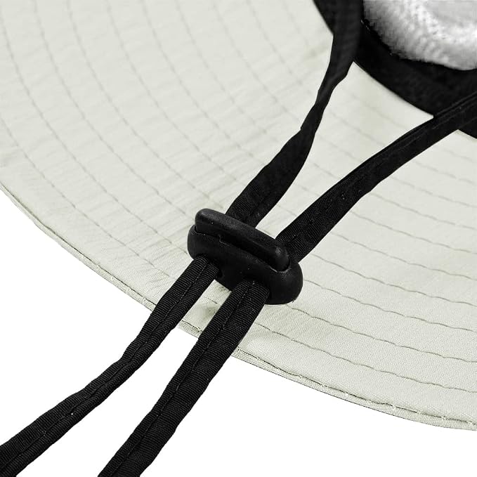Rosoz Ponytail Sun Bucket Hats for Women UV Protection Foldable Mesh Wide Brim - Image 6