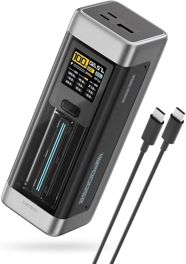CUKTECH NO.20 140W Power Bank, 000mAh 3-Port Laptop Portable Charger, Fast by CUKTECH