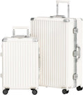 AnyZip Luggage Sets 2 Piece Aluminum Frame Carry On and Checked Suitcase PC ABS by YourBestTravelChoice