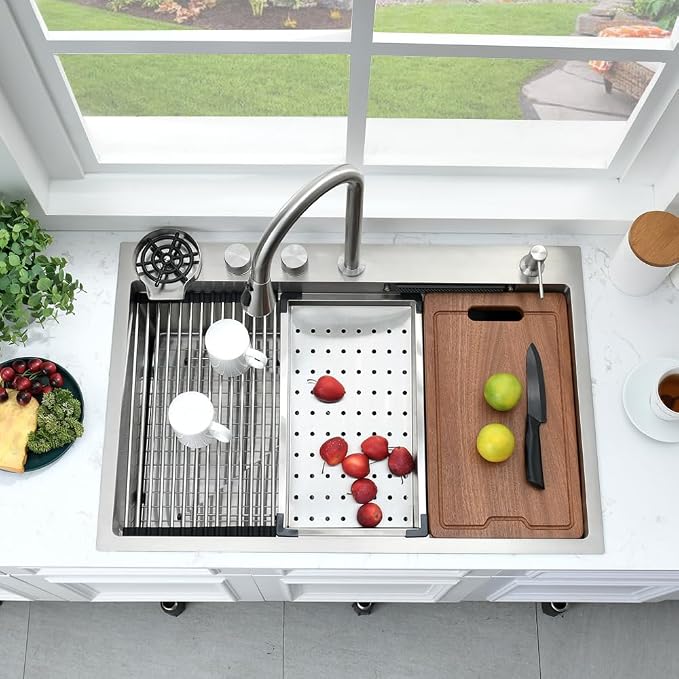 33 Inch Waterfall Drop In Kitchen Sink - Image 3