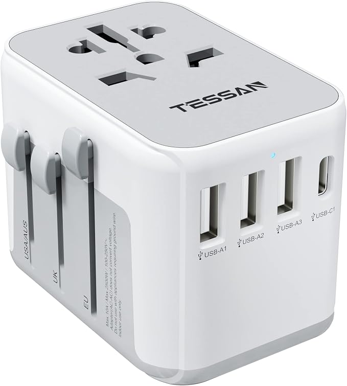 TESSAN Universal Travel Adapter, International Power Adapter by TESSAN