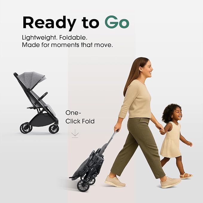 Compact Travel Stroller for Toddlers, Lightweight & Airplane Ready Stroller for - Image 2