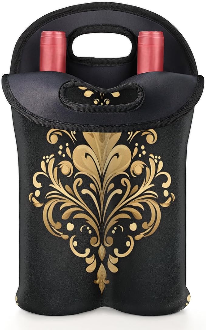 Neoprene Wine Tote, Bottle Carrier Gag Insulating Neoprene Thicker, Insulated - Image 5