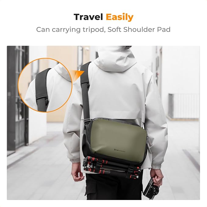 K&F Concept 2 in 1 Sling Bag Everyday Shoulder Bag & Multifunction Photography - Image 5