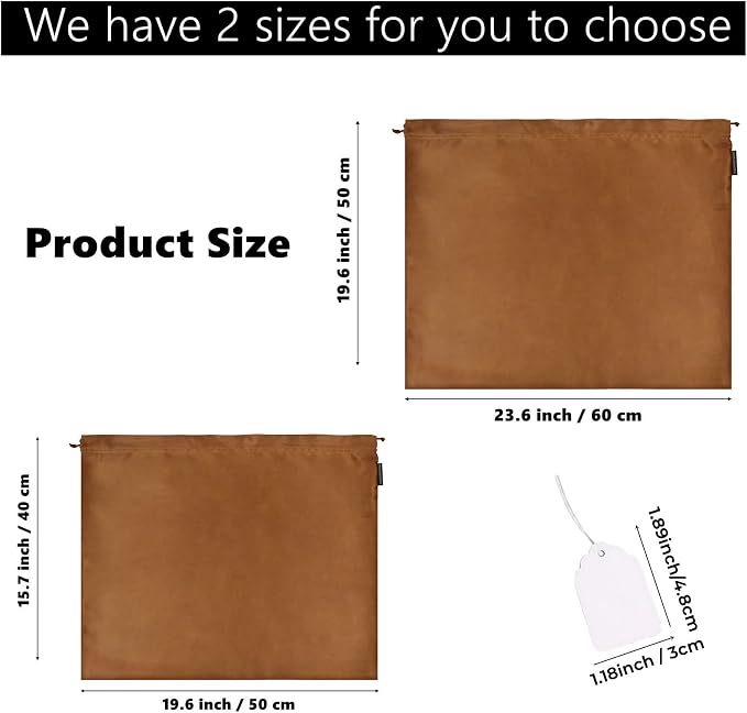 6 Pack Dust Bags for Handbags Silk Dust Cover Bag for Handbags Purses Shoes - Image 3