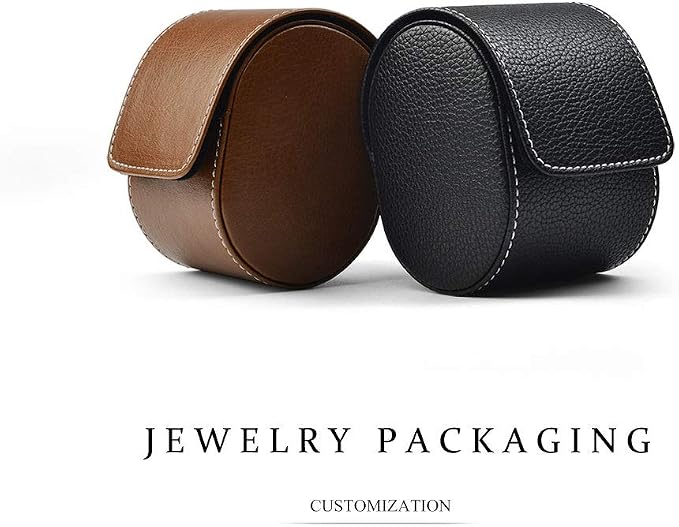 Oirlv Luxury Leather Watch Storage Box Travel Single Watch Case Watch Gift Box - Image 4