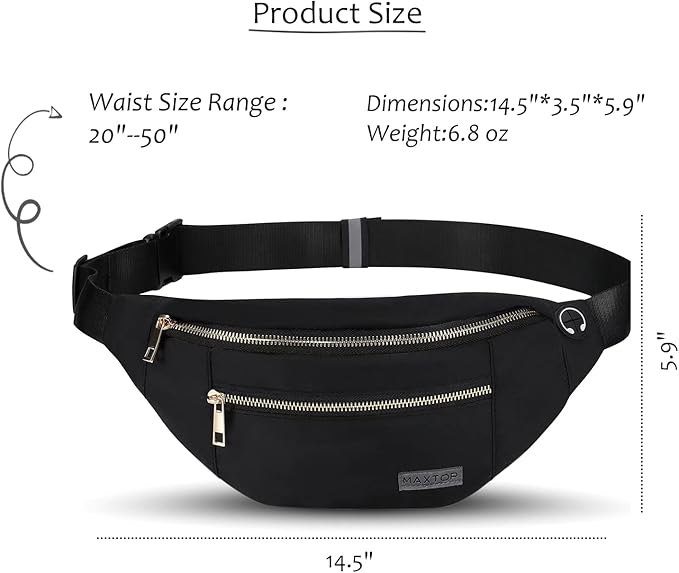 MAXTOP Large Crossbody Fanny Pack - Image 5
