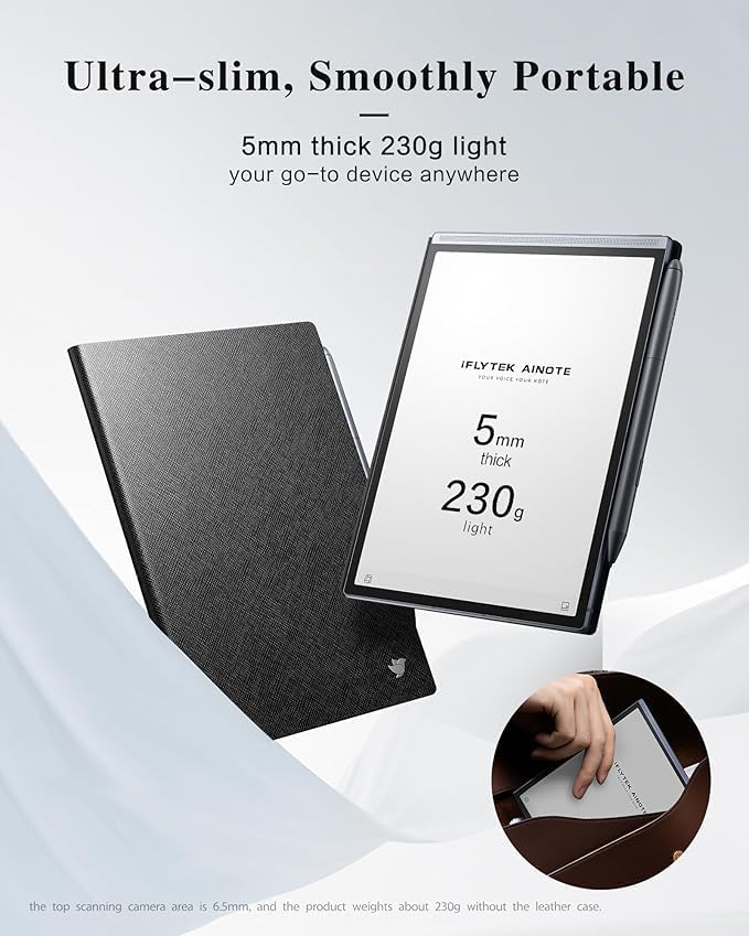 Protective Folio Case for iFLYTEK AINOTE Air2 Note-Taking Tablet 8.2", Premium - Image 3