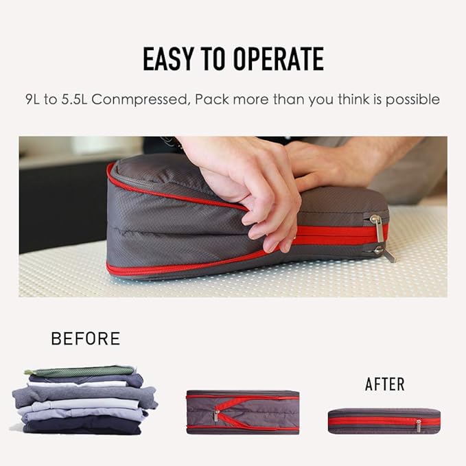 Bee Nesting Waterproof Compression Packing Cubes, Travel Packing organizers - Image 3