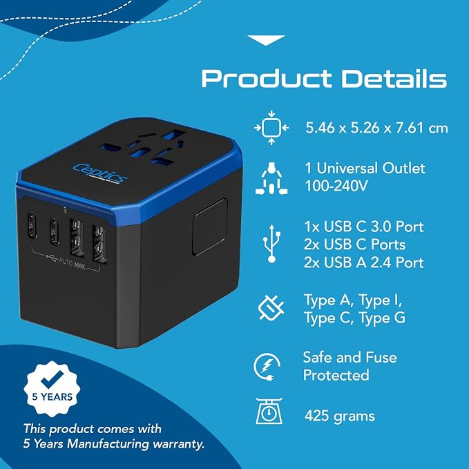Ceptics 70W World International Travel Plug Adapter - Image 4