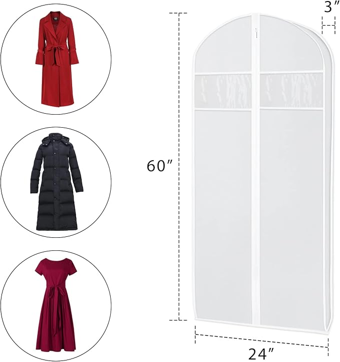 Zilink 60-Inch Long Dress Garment Bags - Image 2