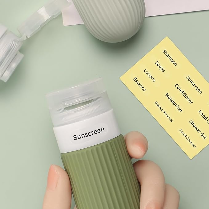 ME.FAN Travel Bottles for Toiletries, TSA Approved 3oz Silicone Journey Size - Image 6