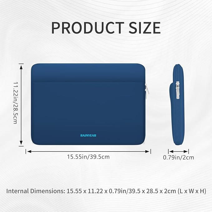 RAINYEAR Laptop Sleeve Case 15.6 Inch, Protective Portable Case - Image 5