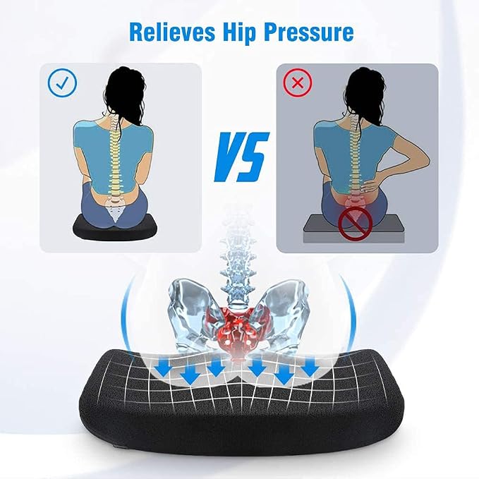 Tsumbay Memory Foam Seat Cushion, Office Soft Seat Cushion - Image 3